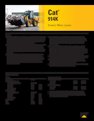 Gumikerekes homlokrakodók Caterpillar 914K
