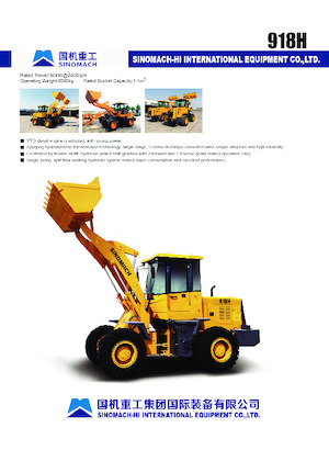 Gumikerekes homlokrakodók Sinomach 918H