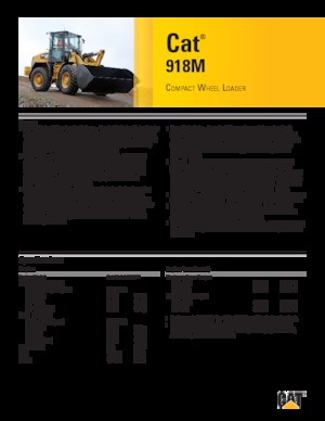 Gumikerekes homlokrakodók Caterpillar 918M