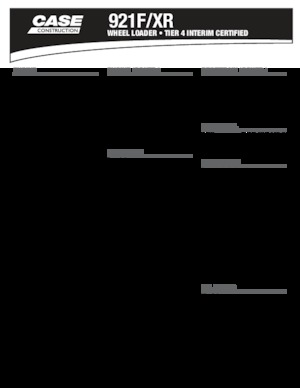 Gumikerekes homlokrakodók Case 921 F/XR