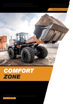 Gumikerekes homlokrakodók Case 921G