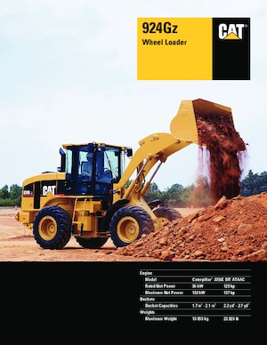 Gumikerekes homlokrakodók Caterpillar 924 Gz
