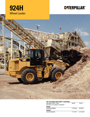 Gumikerekes homlokrakodók Caterpillar 924H