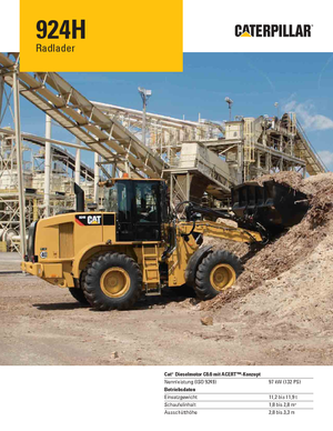 Gumikerekes homlokrakodók Caterpillar 924H HL