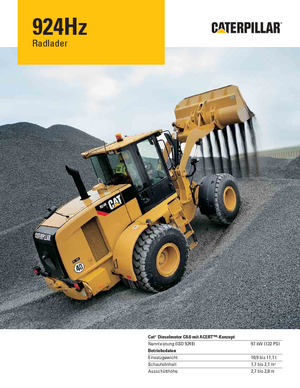 Gumikerekes homlokrakodók Caterpillar 924Hz