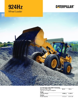 Gumikerekes homlokrakodók Caterpillar 924Hz