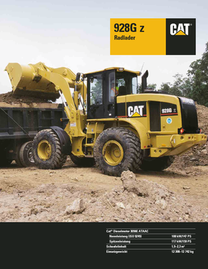 Gumikerekes homlokrakodók Caterpillar 928 Gz
