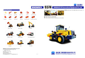 Gumikerekes homlokrakodók Sinomach 937H