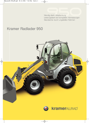 Gumikerekes homlokrakodók Kramer 950
