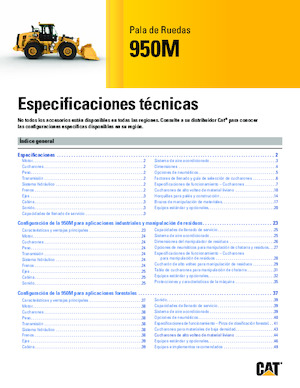 Gumikerekes homlokrakodók Caterpillar 950M