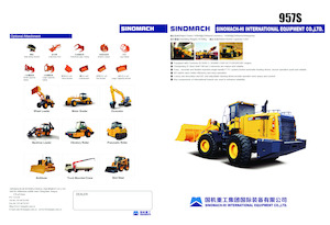 Gumikerekes homlokrakodók Sinomach 957S