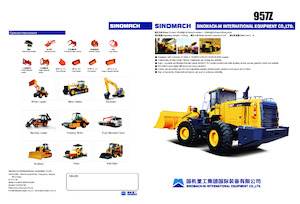 Gumikerekes homlokrakodók Sinomach 957Z