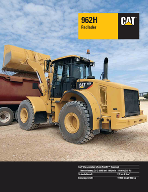 Gumikerekes homlokrakodók Caterpillar 962H