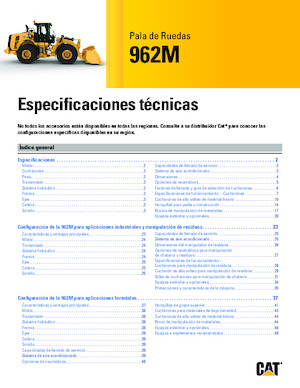 Gumikerekes homlokrakodók Caterpillar 962M