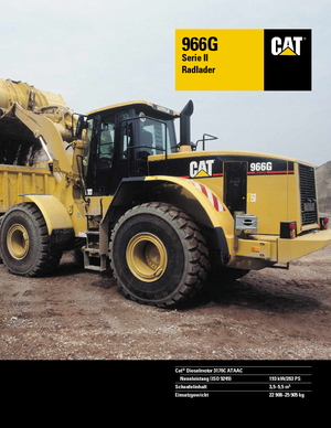 Gumikerekes homlokrakodók Caterpillar 966 G II StVZO