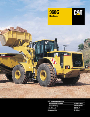 Gumikerekes homlokrakodók Caterpillar 966 G StVZO
