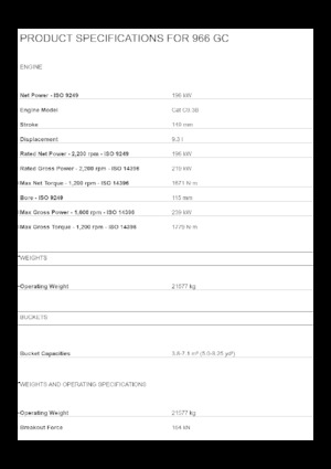 Gumikerekes homlokrakodók Caterpillar 966 GC