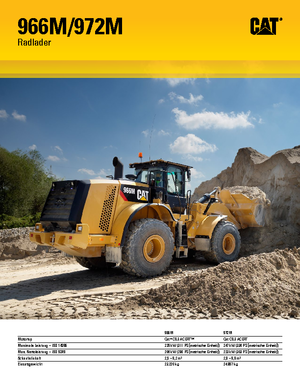 Gumikerekes homlokrakodók Caterpillar 972M