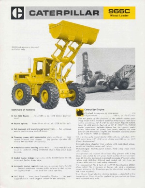 Gumikerekes homlokrakodók Caterpillar 966C