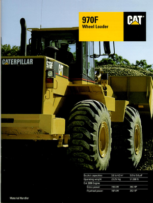 Gumikerekes homlokrakodók Caterpillar 970 F-StVZO