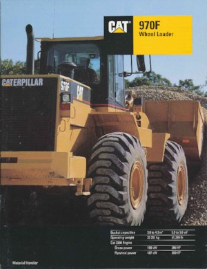 Gumikerekes homlokrakodók Caterpillar 970F