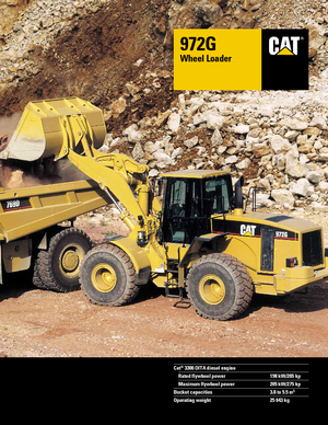 Gumikerekes homlokrakodók Caterpillar 972 G