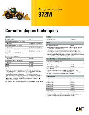 Gumikerekes homlokrakodók Caterpillar 972M