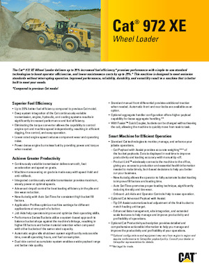 Gumikerekes homlokrakodók Caterpillar 972XE