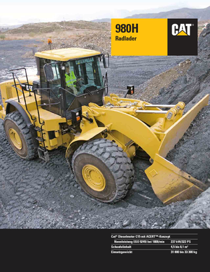 Gumikerekes homlokrakodók Caterpillar 980H