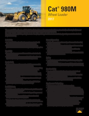 Gumikerekes homlokrakodók Caterpillar 980M