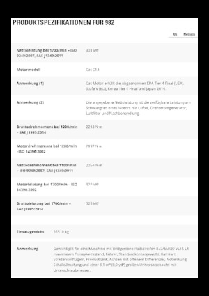 Gumikerekes homlokrakodók Caterpillar 982