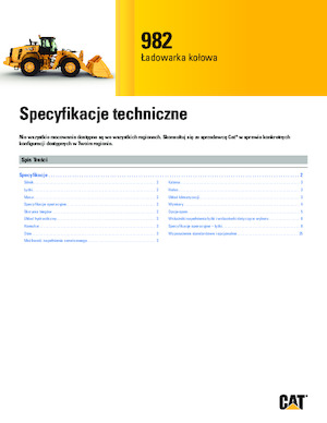 Gumikerekes homlokrakodók Caterpillar 982