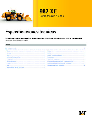 Gumikerekes homlokrakodók Caterpillar 982 XE