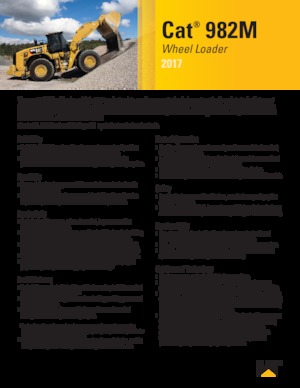 Gumikerekes homlokrakodók Caterpillar 982M