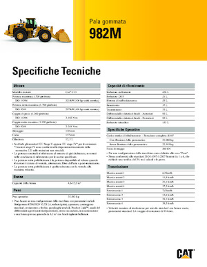 Gumikerekes homlokrakodók Caterpillar 982M