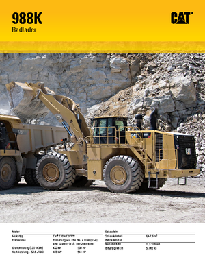 Gumikerekes homlokrakodók Caterpillar 988K