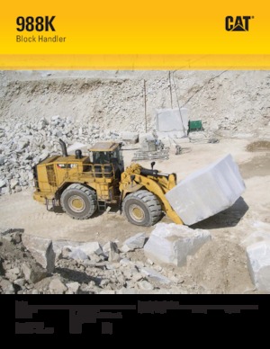 Gumikerekes homlokrakodók Caterpillar 988K