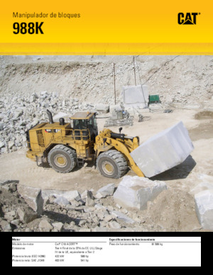 Gumikerekes homlokrakodók Caterpillar 988K
