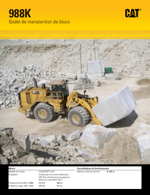 Gumikerekes homlokrakodók Caterpillar 988K