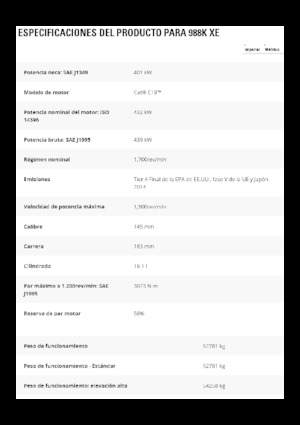 Gumikerekes homlokrakodók Caterpillar 988K XE