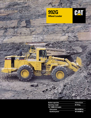 Gumikerekes homlokrakodók Caterpillar 992 G