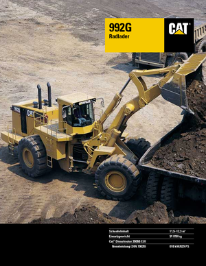 Gumikerekes homlokrakodók Caterpillar 992 G