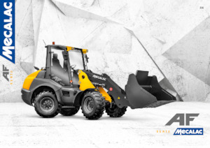 Gumikerekes homlokrakodók Mecalac AF1050