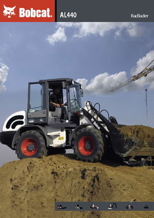 Gumikerekes homlokrakodók Bobcat AL 440