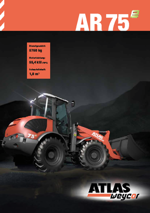 Gumikerekes homlokrakodók Atlas AR 75