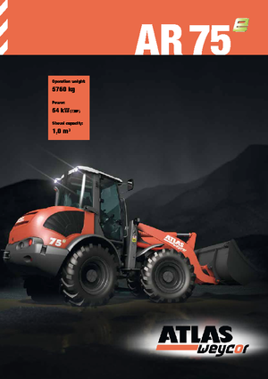 Gumikerekes homlokrakodók Atlas-weycor AR 75 e