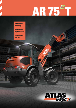 Gumikerekes homlokrakodók Atlas AR 75 T