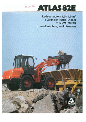 Gumikerekes homlokrakodók Atlas AR 82 E