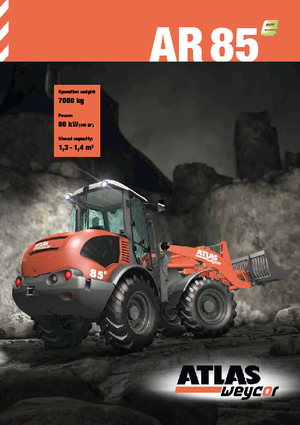 Gumikerekes homlokrakodók Atlas AR 85 E