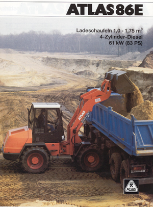 Gumikerekes homlokrakodók Atlas AR 86 E